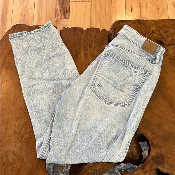 American Eagle Outfitters Denim - American Eagle Outfitters Light Blue Straight Leg Jeans